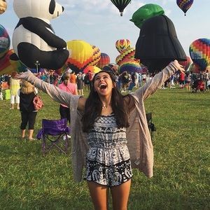 Black and white boho romper from Angie